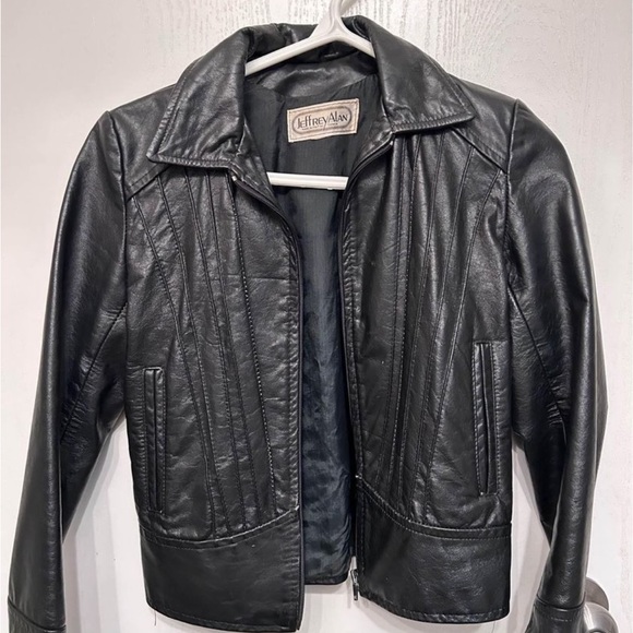 Vintage leather jacket s/xs - Picture 2 of 3